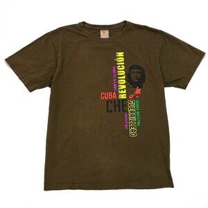 Valerio Che Guevara T-Shirt Republica De Cuba Logo Cuban Mens S/M